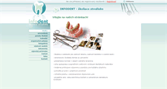 Desktop Screenshot of infodent.sk