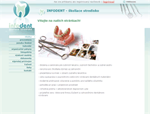 Tablet Screenshot of infodent.sk
